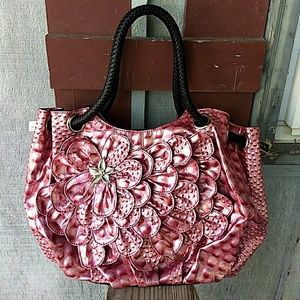 Large pink flower purse NWOT